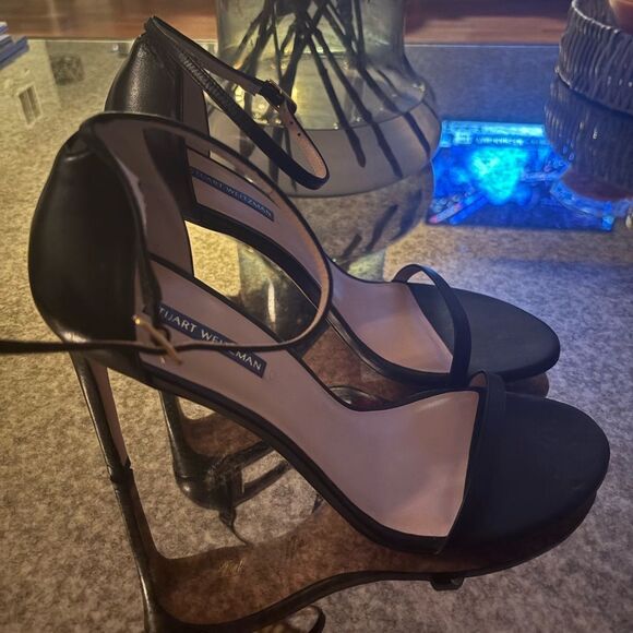 Stuart Weitzman Nudistsong Stiletto Sandal Heels - Picture 5 of 9